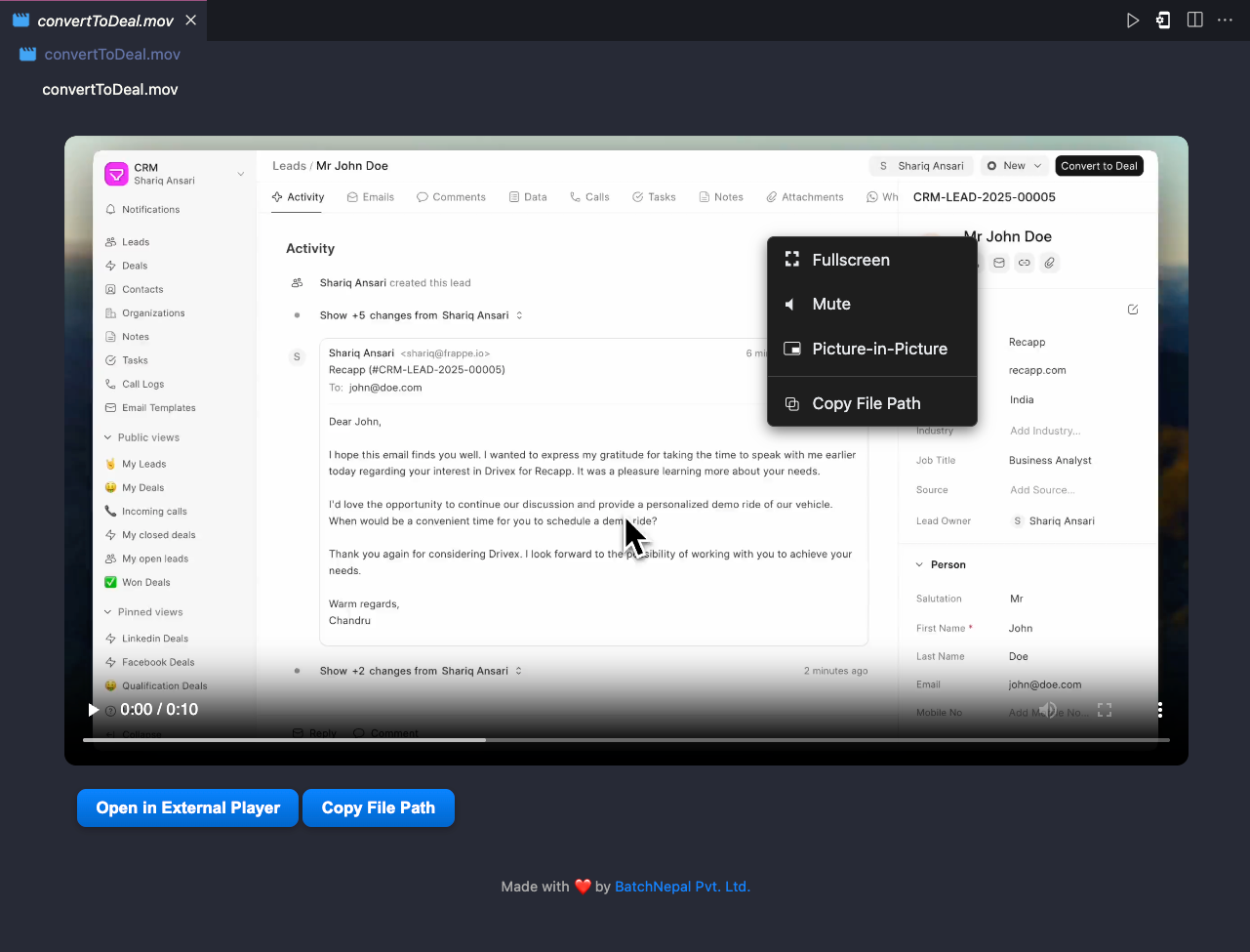 Video Player Demo 2